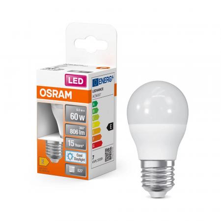 OSRAM E27  LED Lampe Star frosted 7,5W wie 60W 6500K Tageslichtweiß