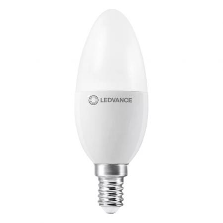 Ledvance E14 LED Kerzenlampe Classic matt dimmbar 4,9W wie 40W 2700K warmweißes Licht