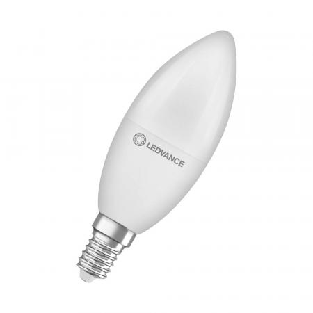 Ledvance E14 LED Kerzenlampe Classic matt 7,5W wie 60W 2700K warmweißes Licht - Value Class