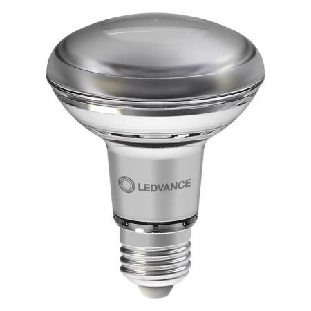Ledvance E27 R80 Reflektorlampe 36° 4,8W wie 60W dimmbarer Strahler mit warmweißem Licht 2700K hohe Farbwiedergabe