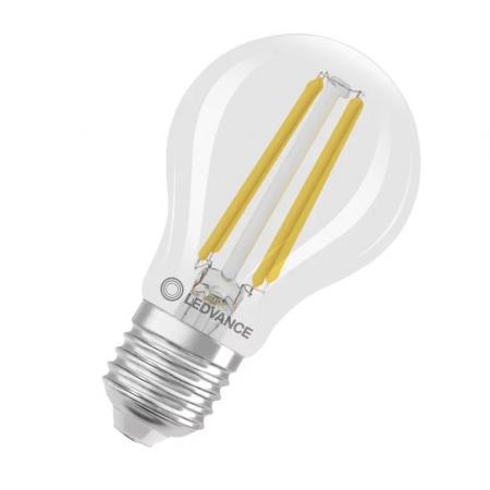 Ledvance E27 Besonders effiziente LED Lampe Classic klar 5W wie 75W 3000K warmweißes Licht