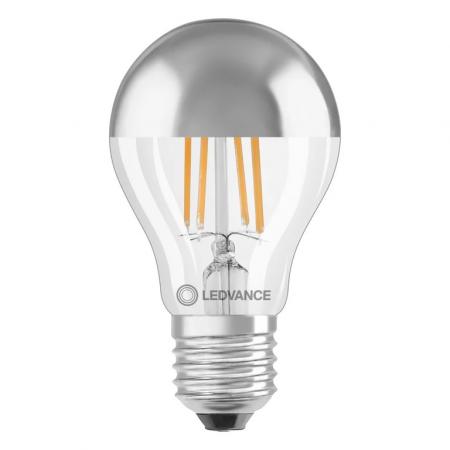Ledvance E27 LED Kopfspiegellampe Silber 6,5W wie 50W 2700K warmweiß