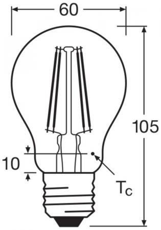 Ledvance E27 Retrofit CLASSIC LED Lampe klar 7,5W wie 75W 4000K neutralweißes Licht