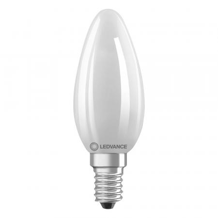 Ledvance E14 LED Kerzenlampe Classic dimmbar matt 4,8W wie 40W 2700K warmweißes Licht