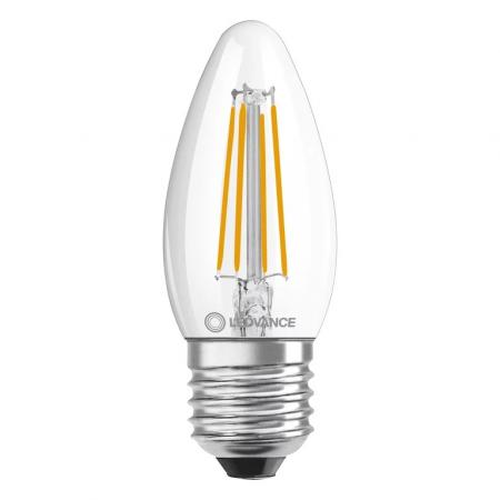 Ledvance E27 LED Kerzenlampe Classic klar 4,8W wie 40W 2700K warmweißes Licht