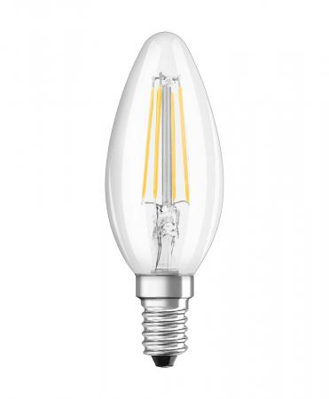 OSRAM E14 Kerzen LED Lampe SUPERSTAR+ CLASSIC klar dimmbar 2,2W wie 25W warmweißes Licht & hohe Farbwiedergabe