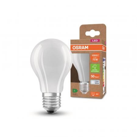 OSRAM E27 besonders effiziente LED Lampe 5W wie 75W 4000K neutralweißes Licht matt - beste Energie Effizienz Klasse