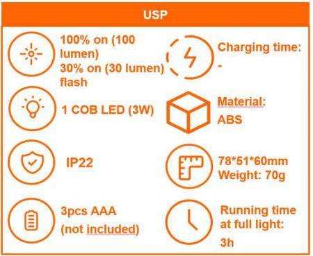 Ledvance LED Stirnlampe FLASHLIGHT für 3xAAA Batterien