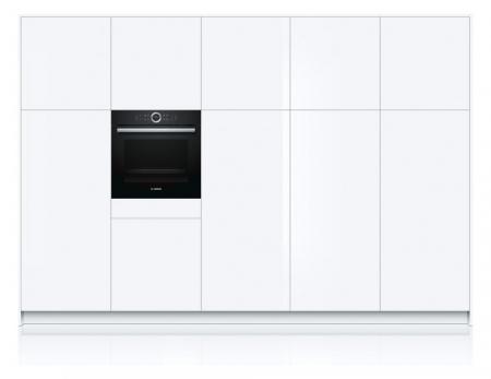 BOSCH HBG 675 BB 1 Einbaubackofen in Schwarz Serie 8 60x60cm