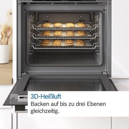 Set BOSCH Einbau-Backofen HEA578BS1+ Induktionskochfeld NXX675CB5E 60 x 60 cm Edelstahl