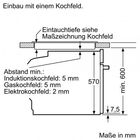 Set BOSCH Einbau-Backofen HEA578BS1+ Induktionskochfeld NXX675CB5E 60 x 60 cm Edelstahl