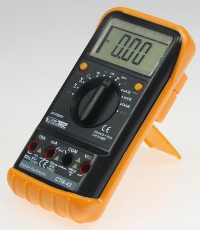 ChiliTec Digital-Multimeter "CTM-43 big" Volt, Amp., Ohm, autom. Messbereichswahl