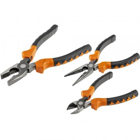 ChiliTec Zangen-Set "ProGrip", 3-teilig Kombi/Spitzzange, Seitenschneider