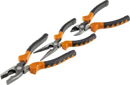 ChiliTec Zangen-Set "ProGrip", 3-teilig Kombi/Spitzzange, Seitenschneider