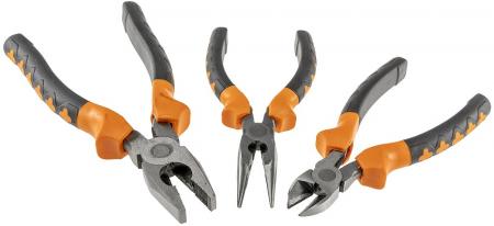 ChiliTec Zangen-Set "ProGrip", 3-teilig Kombi/Spitzzange, Seitenschneider