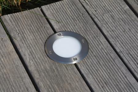 ChiliTec Bodenleuchte "BEL Uni R" ØxT 11x14cm, IP65, GU10 Fassung, rund