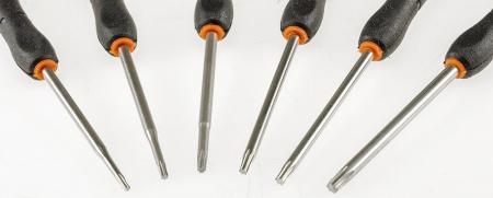 ChiliTec Feinmechaniker-Schraubendrehersatz 6x Torx-Schraubendreher