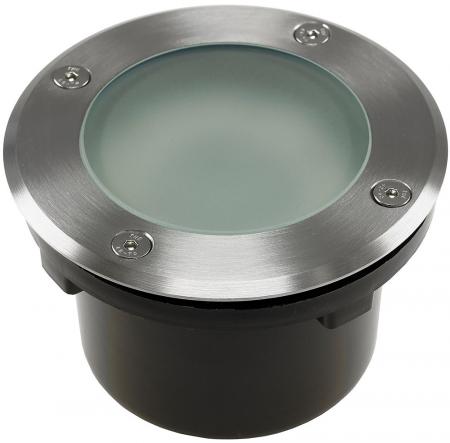 ChiliTec Bodenleuchte "BEL GX53 R " rund ØxT 12x7cm, IP65, GX53 Fassung