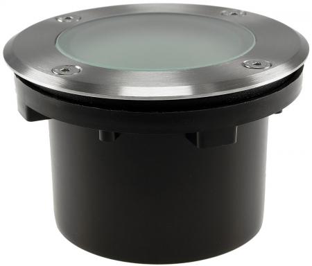 ChiliTec Bodenleuchte "BEL GX53 R " rund ØxT 12x7cm, IP65, GX53 Fassung