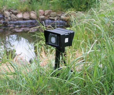 ChiliTec Gartensteckdose mit Erdspieß, 2-fach IP44, 2m Kabel, Zeitschaltuhr