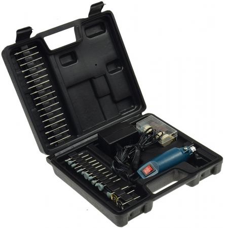 ChiliTec Mini-Bohrmaschine "Drill-Power V2" 12V= 12.000UpM, 63-teilig, viel Zubehör