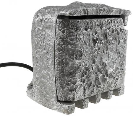 ChiliTec Gartensteckdose "Stone", 4-fach 250V/16A, IP44, inkl. 5m Zuleitung