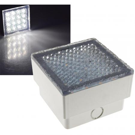 ChiliTec LED Pflasterstein "BRIKX 10" neutralweiß 10x10x7cm, 130lm, IP67, 230V