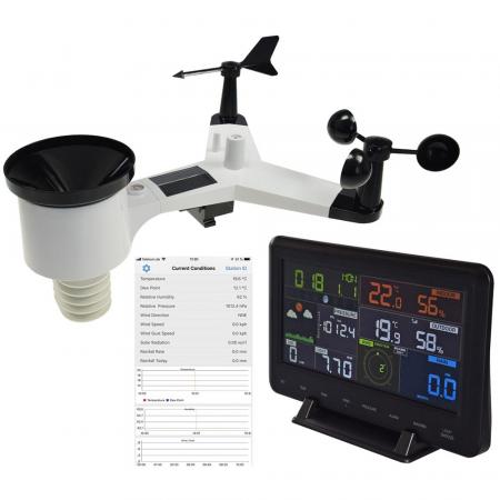 ChiliTec Digitale Funk-Wetterstation "CTW-902 Wi" Luftfeuchte, Wind & Regen, WiFi