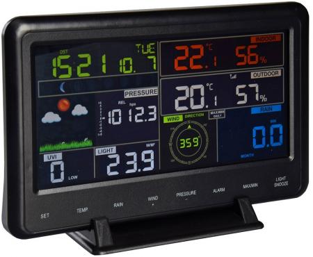 ChiliTec Digitale Funk-Wetterstation "CTW-902 Wi" Luftfeuchte, Wind & Regen, WiFi