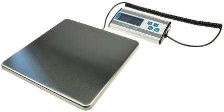 ChiliTec Paketwaage / Versandwaage "CT PW-120" 0,2-120kg, 27x27cm Edelstahl-Platte