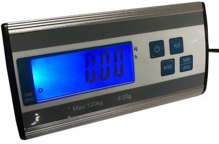 ChiliTec Paketwaage / Versandwaage "CT PW-120" 0,2-120kg, 27x27cm Edelstahl-Platte
