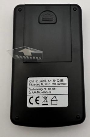 ChiliTec Feinwaage / Taschenwaage "CT FW-300" 300g x 0,01g