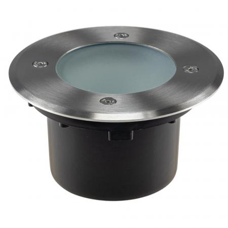 ChiliTec Bodenleuchte "BEL GX53 XXL " Rund ØxT 14x7cm, IP65, Extra breiter Rahmen