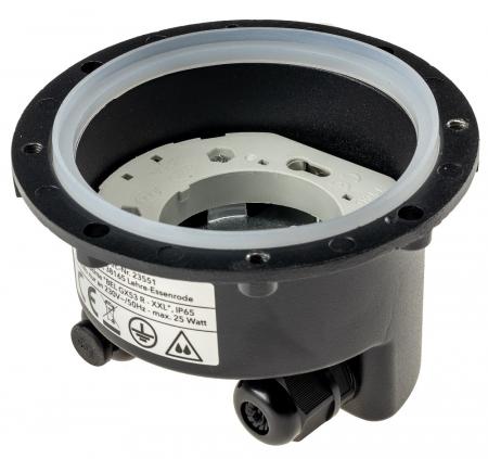 ChiliTec Bodenleuchte "BEL GX53 XXL " Rund ØxT 14x7cm, IP65, Extra breiter Rahmen