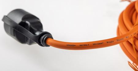 ChiliTec Verlängerungskabel 25m, IP44, Orange H07RN-F 3G1,5 , Stecker / Kupplung