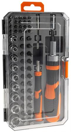 ChiliTec Elektronik-Schraubendreher Bit-Set 57-teilig, Ratschen-Schraubendreher