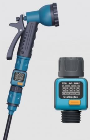 ChiliTec Digitaler Wasserzähler "CT-WZ4" mit Adapter 1" & 3/4", IPx6