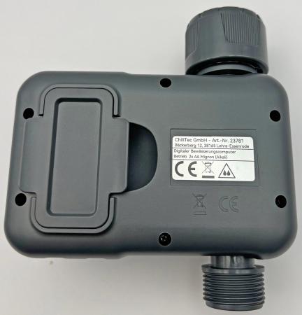 ChiliTec Digitaler Bewässerungscomputer "CT-WB7" mit Adapter 1" & 3/4", IP54