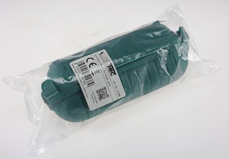 ChiliTec Kabelschutzbox für Aussen IP44 LxØ 21x8cm, mit Wandhalterung, Grün