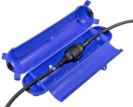 ChiliTec Kabelschutzbox für Aussen IP44 XL für CEE, LxØ 365x90mm, Blau