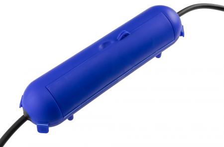ChiliTec Kabelschutzbox für Aussen IP44 XL für CEE, LxØ 365x90mm, Blau