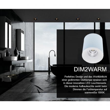 Runder LED Deckenstrahler Style R 11,5W 45° DIM-to-WARM Alu weiß Mobilux IP65