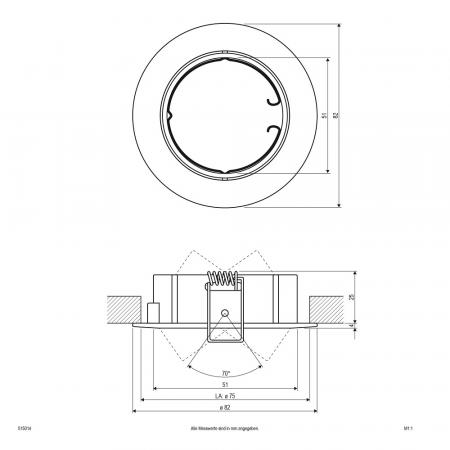 EVN Decken-Einbaustrahler für GU5.3 Leuchtmittel rund schwenkbar chrom matt IP20 12V EinbauØ75