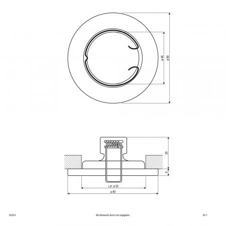 EVN Moderner Deckenstrahler für GU10 Leuchtmittel rund chrom matt IP20 EinbauØ55