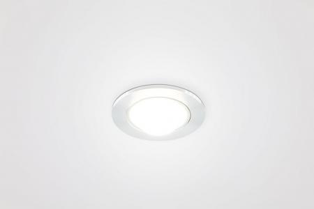 EVN Decken-Einbaustrahler für E27 Leuchtmittel rund alu IP20 EinbauØ80