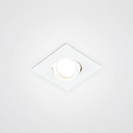 EVN Decken-Einbaustrahler für GU5.3 Leuchtmittel quad. schwenkbar weiß IP20 12V EinbauØ93