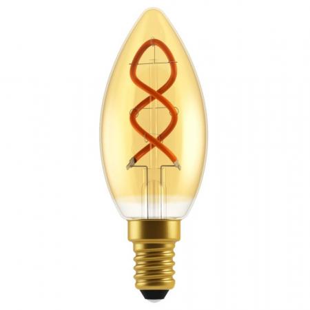 Nordlux E14 Spiral Candle Deko LED-Filament Leuchtmittel  2,5W  Goldfarbig
