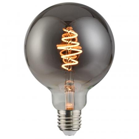 Nordlux E27 Spiral Globe Deko LED-Filament Leuchtmittel  3,5W Rauchfarbe