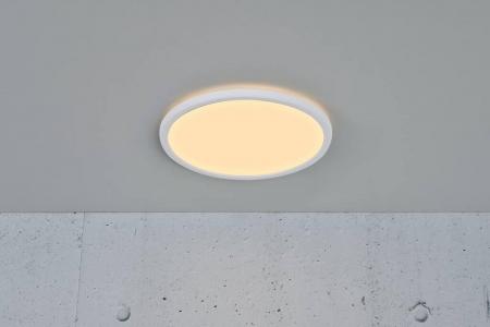 Flache leistungsstarke LED-Küchen Deckenleuchte in weiss, schaltbare Farbtemperatur
