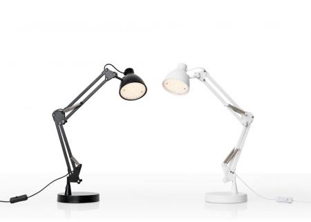 Halo Design BRONX LED Schreibtischlampe schwarz mit felxiblem Arm